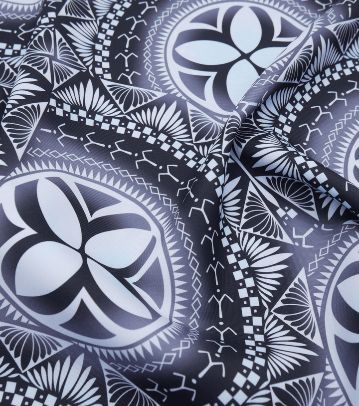 Polyester Mini Matt Pacific Print $9.00p/m Design 17 - The Fabric Shop