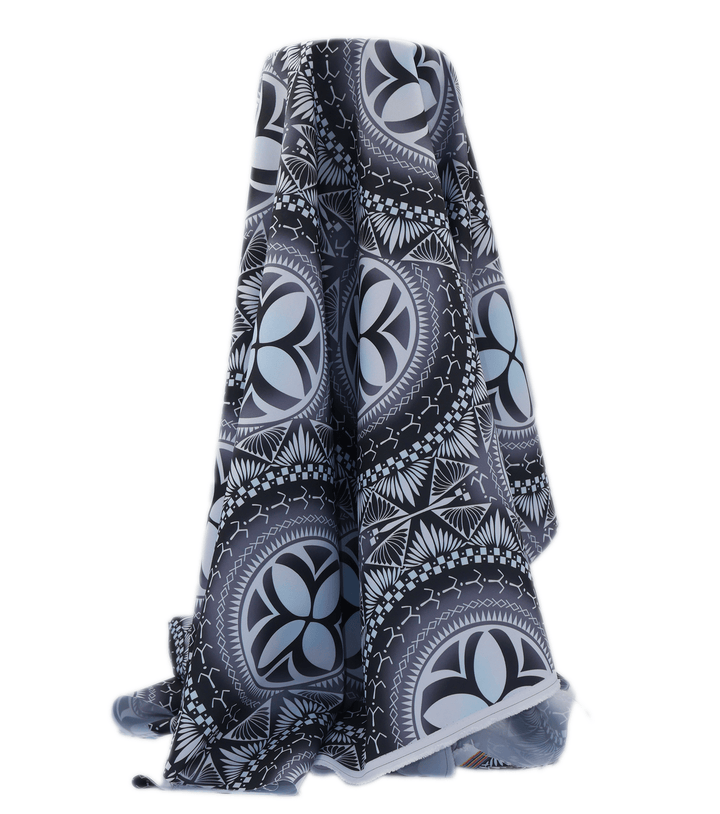 Polyester Mini Matt Pacific Print $9.00p/m Design 17 - The Fabric Shop