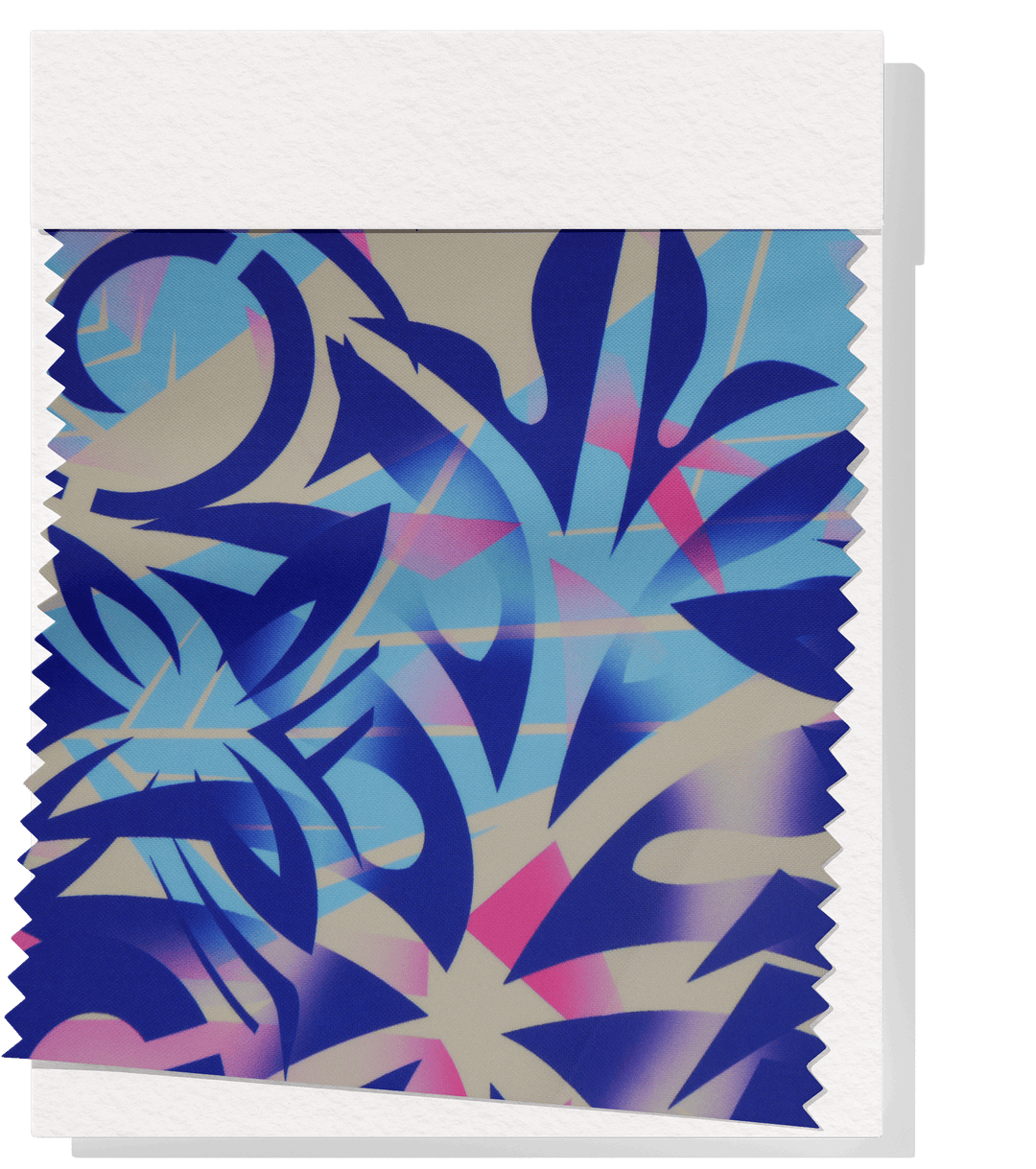 Polyester Mini Matt Pacific Print $9.00p/m Design 4 - The Fabric Shop