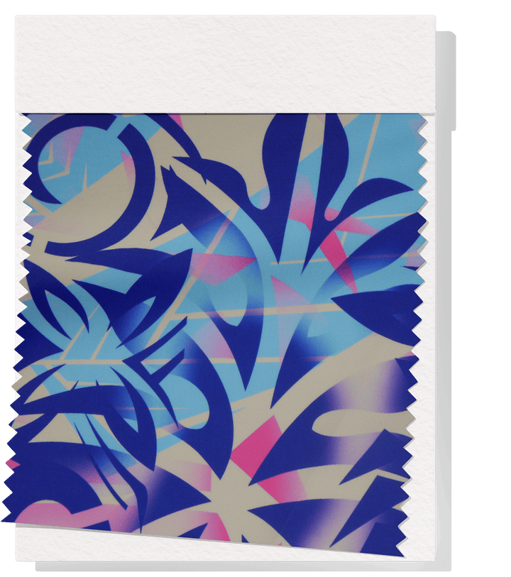 Polyester Mini Matt Pacific Print $9.00p/m Design 4 - The Fabric Shop