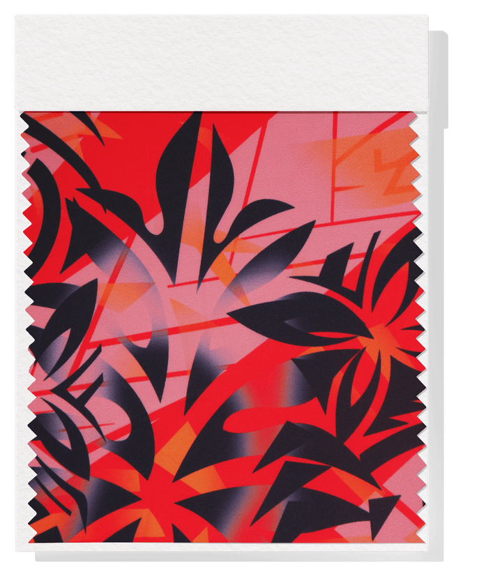 Polyester Mini Matt Pacific Print $9.00p/m Design 6 - The Fabric Shop