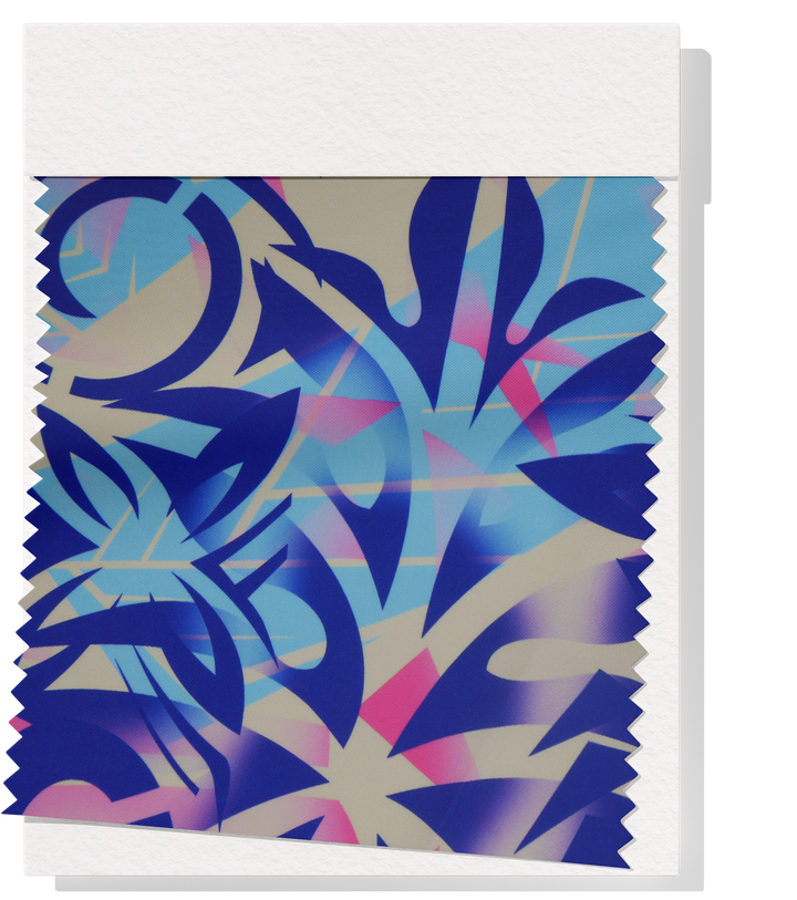 Polyester Mini Matt Pacific Print $9.00p/m Design #4