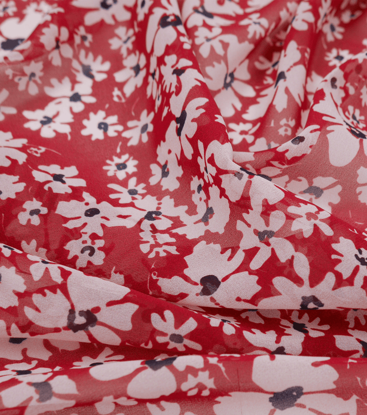 Printed Polyester $5.00p/m - Cherry Bloom - The Fabric Shop