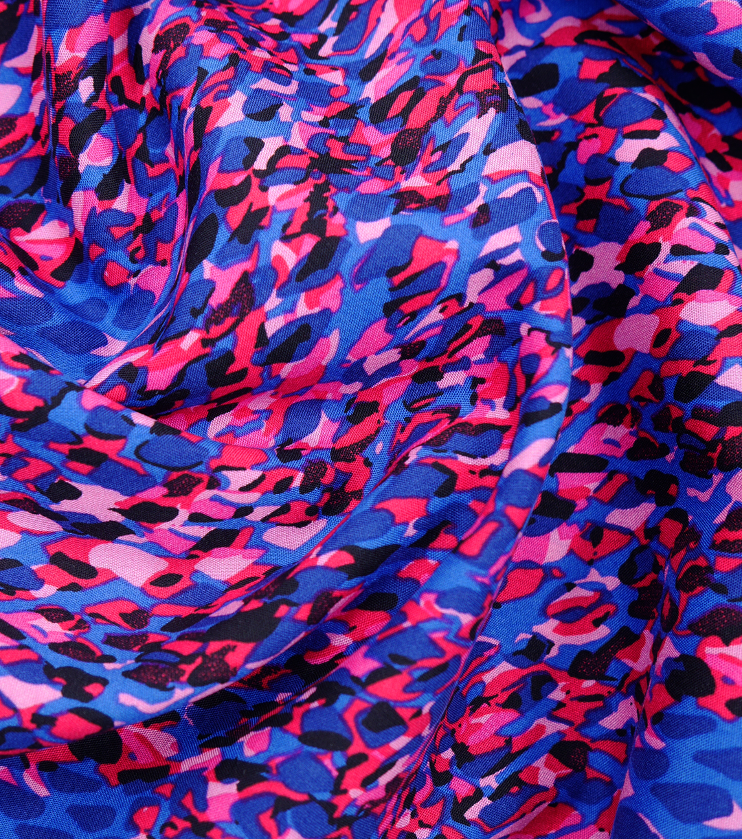 Printed Rayon $12.00p/m - Lucia Purple - The Fabric Shop