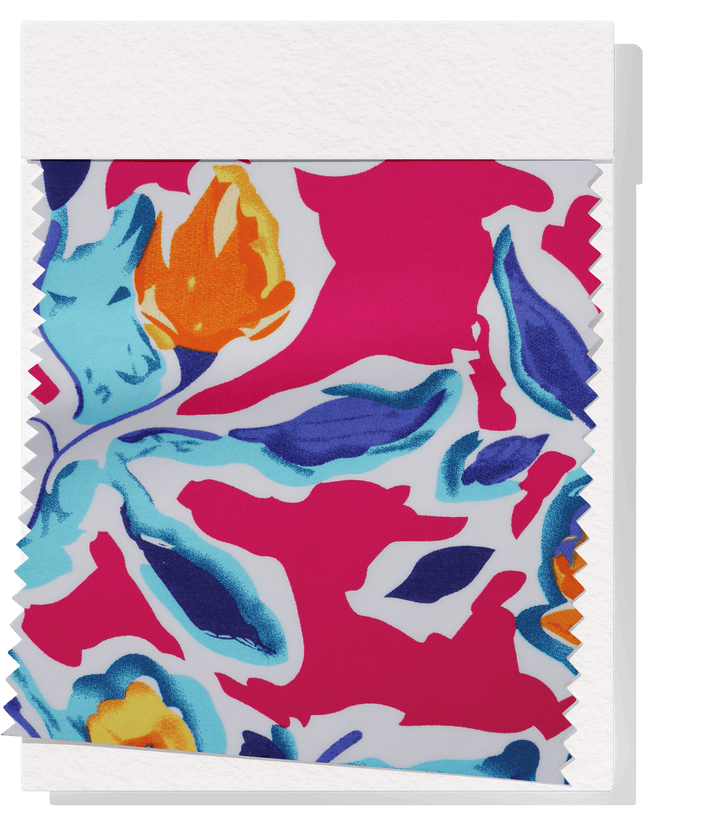 Printed Rayon $12.00p/m - Margot Pink - The Fabric Shop