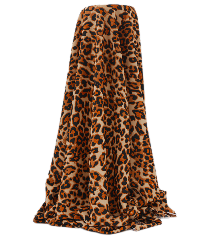 PRINTED POLYESTER $5.00P/M - Wild Ember Leopard
