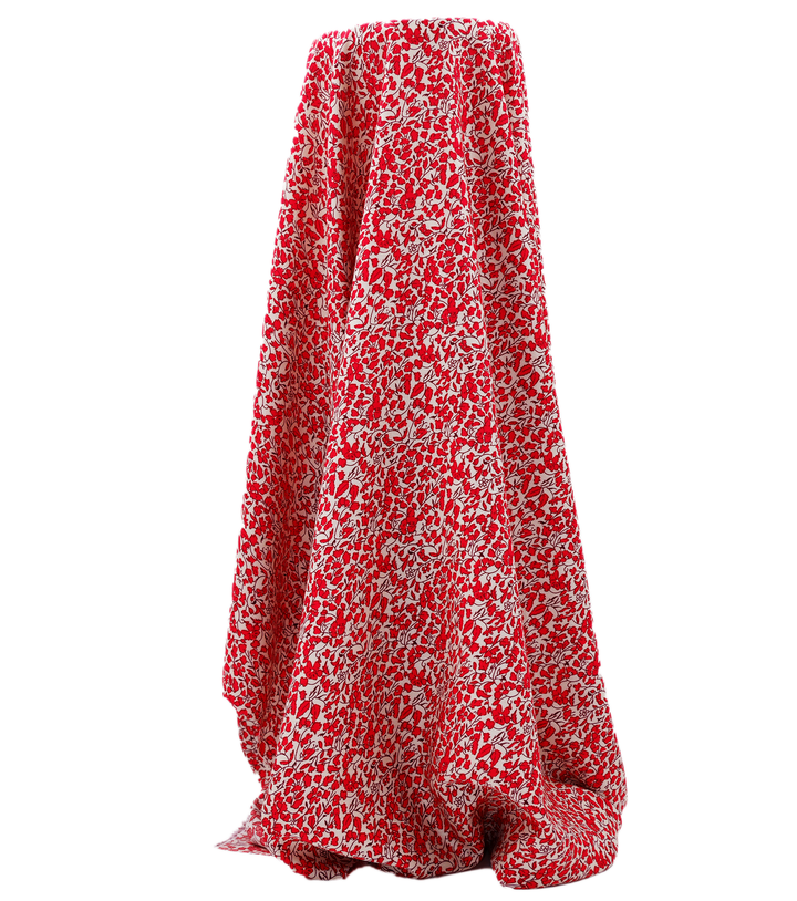 Printed Rayon $12.00p/m - Naya Red