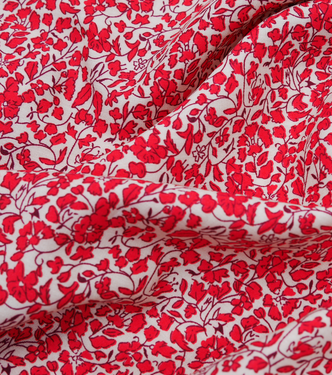 Printed Rayon $12.00p/m - Naya Red