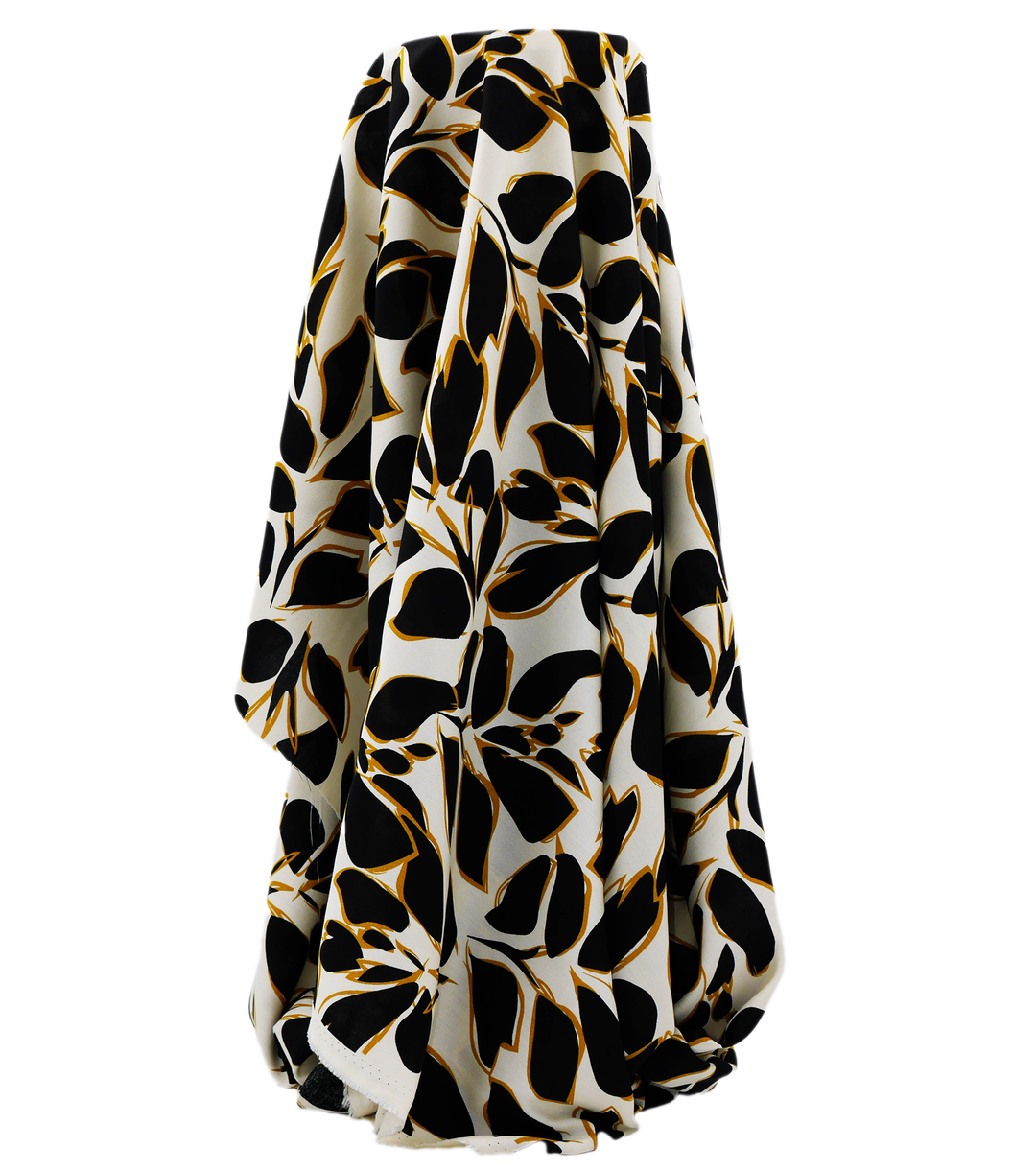 Printed Rayon $12.00p/m - Myra Black