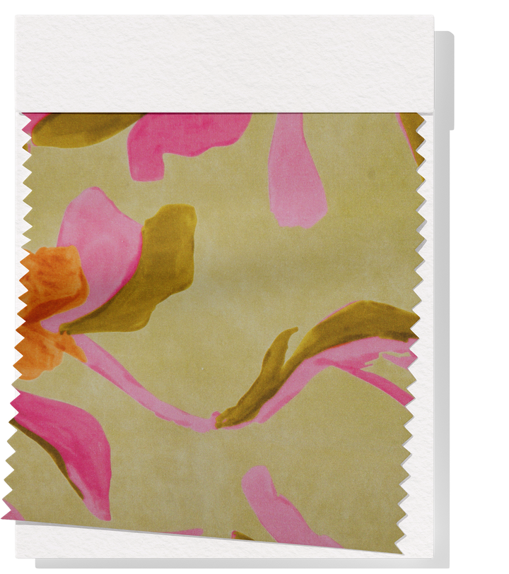 Printed Nylon/Rayon $18.00p/m - Zarah Green