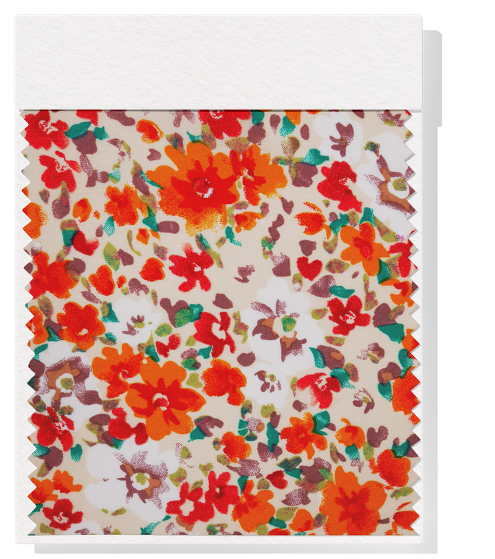 Printed Rayon $12.00p/m - Gia Cream