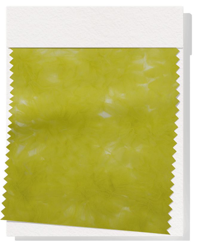 RUFFLED TULLE $40.00P/M - YELLOW - The Fabric Shop