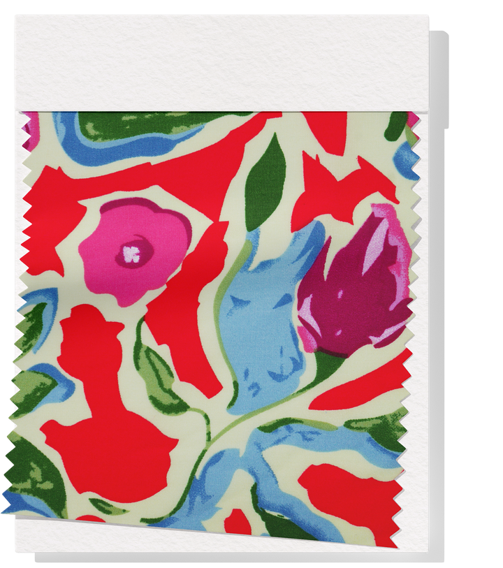 Printed Rayon $12.00p/m - Margot Red