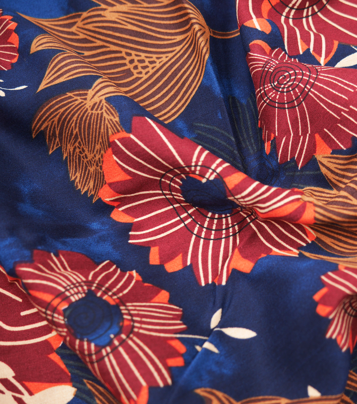 Printed Rayon $12.00p/m - Stevie Blue