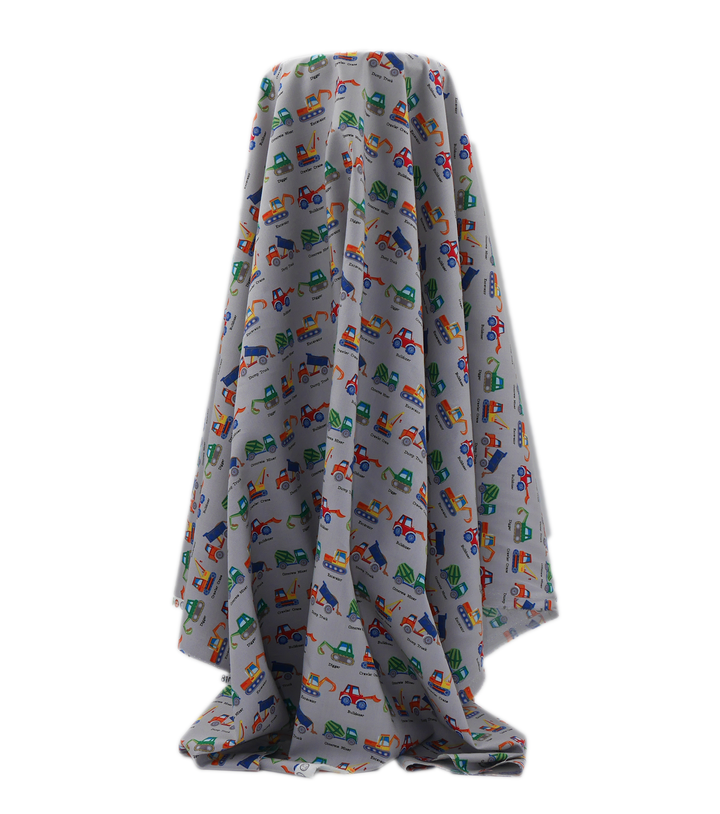 CRAFT COTTON $10.00P/M - Construction Trucks Grey