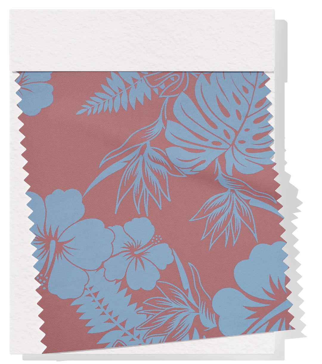STRETCH POLYESTER PACIFIC PRINT $12.00P/M - The Fabric Shop