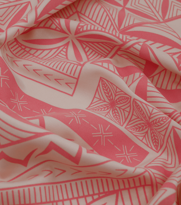 STRETCH POLYESTER PACIFIC PRINT $12.00P/M - The Fabric Shop