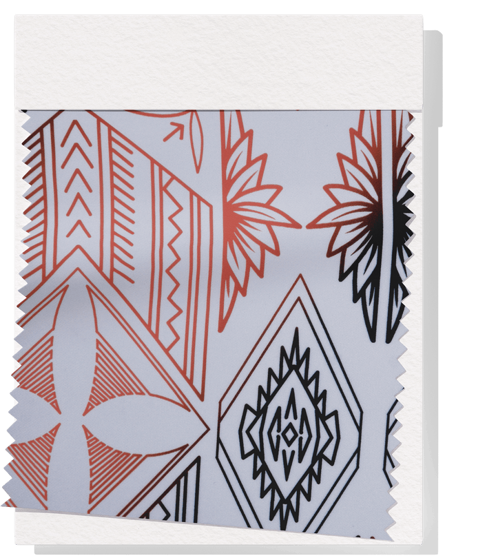 STRETCH POLYESTER PACIFIC PRINT $12.00P/M - The Fabric Shop