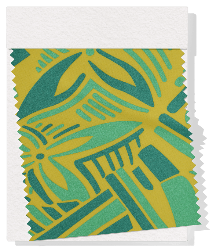 STRETCH POLYESTER PACIFIC PRINT $12.00P/M - The Fabric Shop