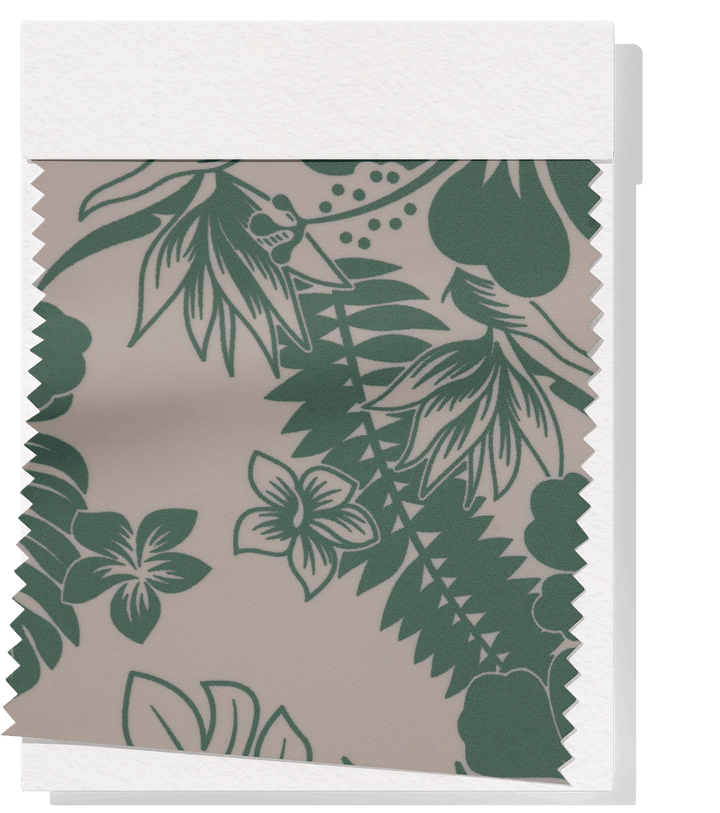 STRETCH POLYESTER PACIFIC PRINT $12.00P/M - The Fabric Shop