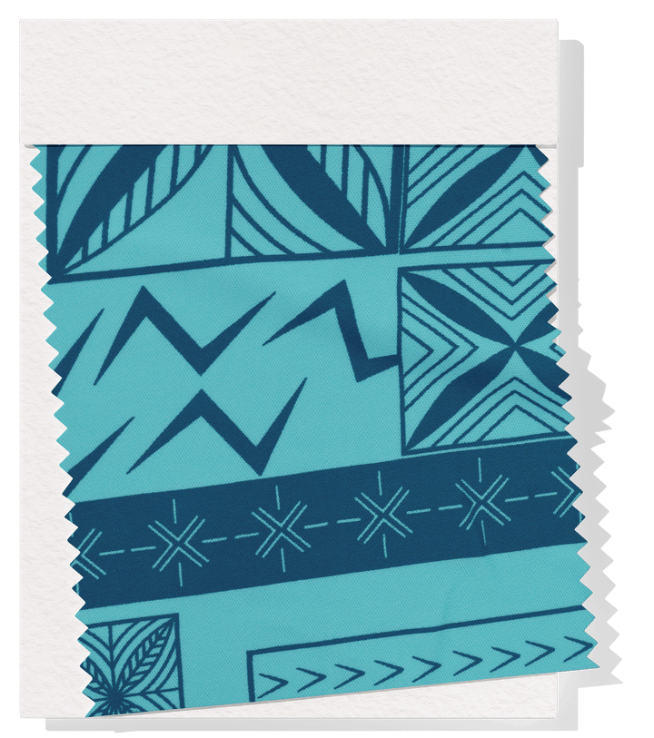 STRETCH POLYESTER PACIFIC PRINT $12.00P/M - The Fabric Shop