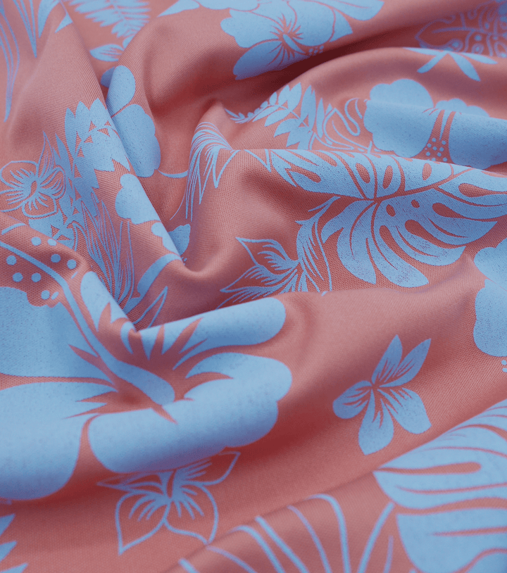 STRETCH POLYESTER PACIFIC PRINT $12.00P/M - The Fabric Shop