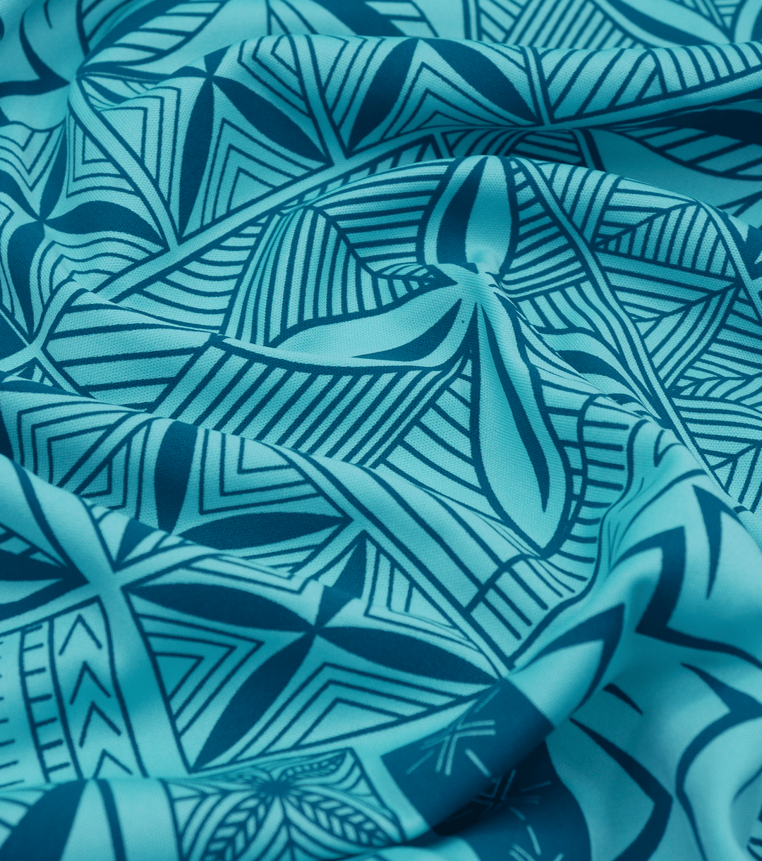 STRETCH POLYESTER PACIFIC PRINT $12.00P/M - The Fabric Shop