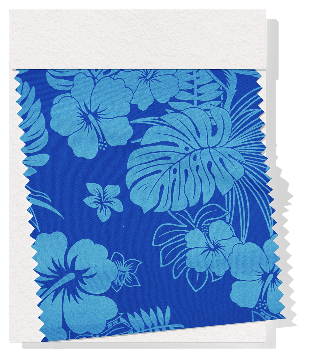 STRETCH POLYESTER PACIFIC PRINT $12.00P/M - The Fabric Shop