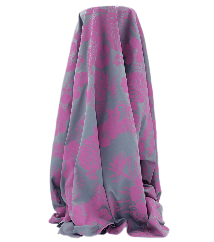 STRETCH POLYESTER PACIFIC PRINT $12.00P/M - The Fabric Shop