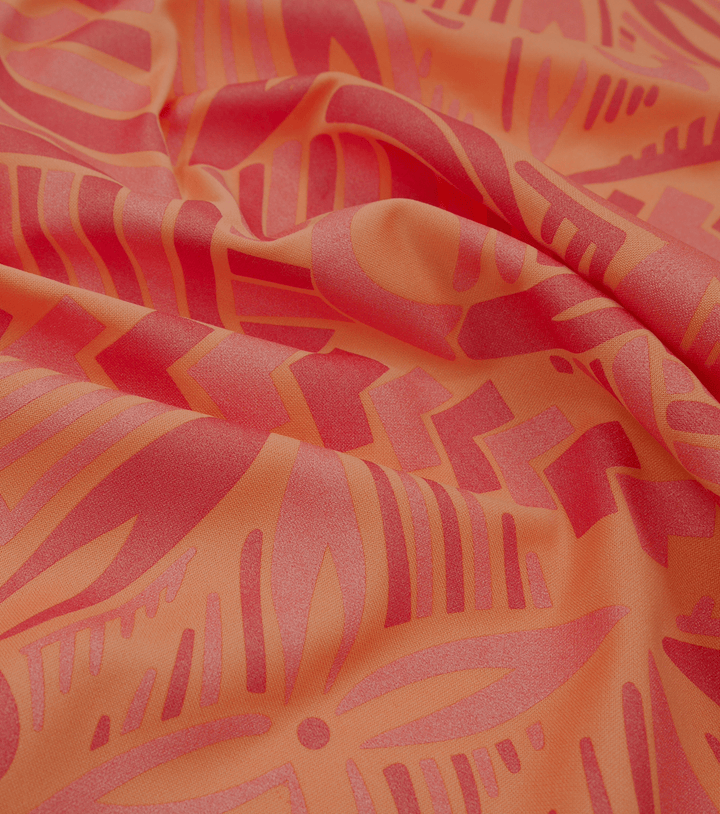 STRETCH POLYESTER PACIFIC PRINT $12.00P/M - The Fabric Shop