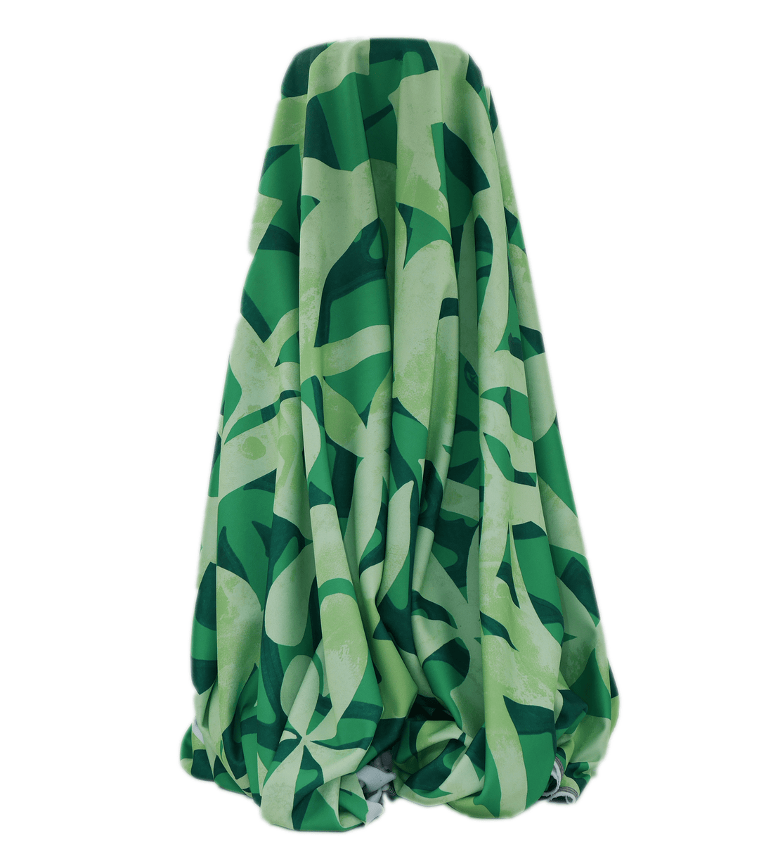 STRETCH POLYESTER PACIFIC PRINT $12.00P/M Green - The Fabric Shop