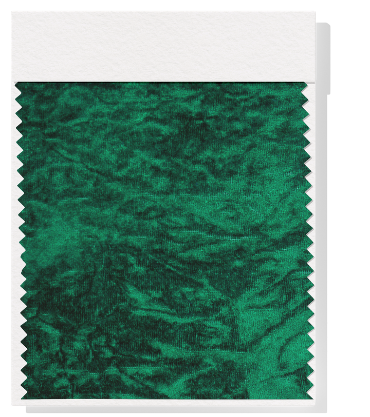 CRUSHED VELVET $8.00P/M - Emerald Green