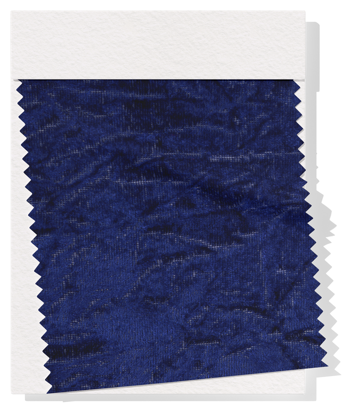 CRUSHED VELVET $8.00P/M - Midnight Blue