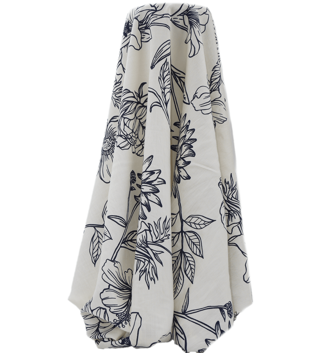 VISCOSE PRINT $16.00P/M - Midnight Garden - The Fabric Shop