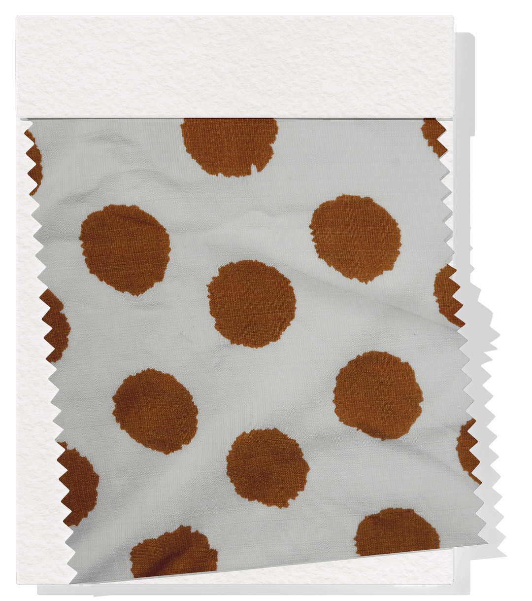 VISCOSE PRINT $16.00P/M - Terracotta Pebble - The Fabric Shop