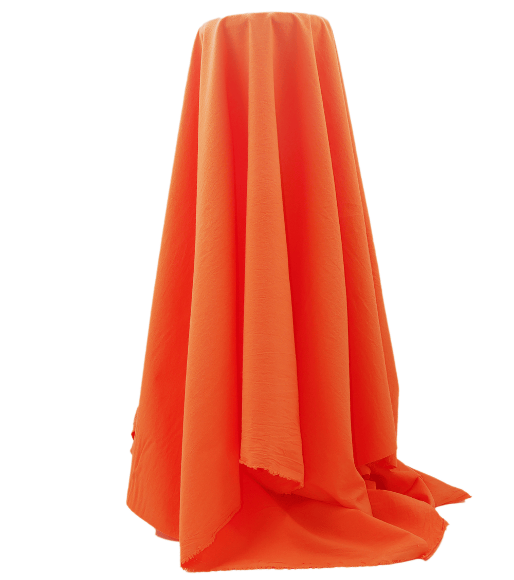 Washer Cotton $12.00p/m - Tangerine - The Fabric Shop