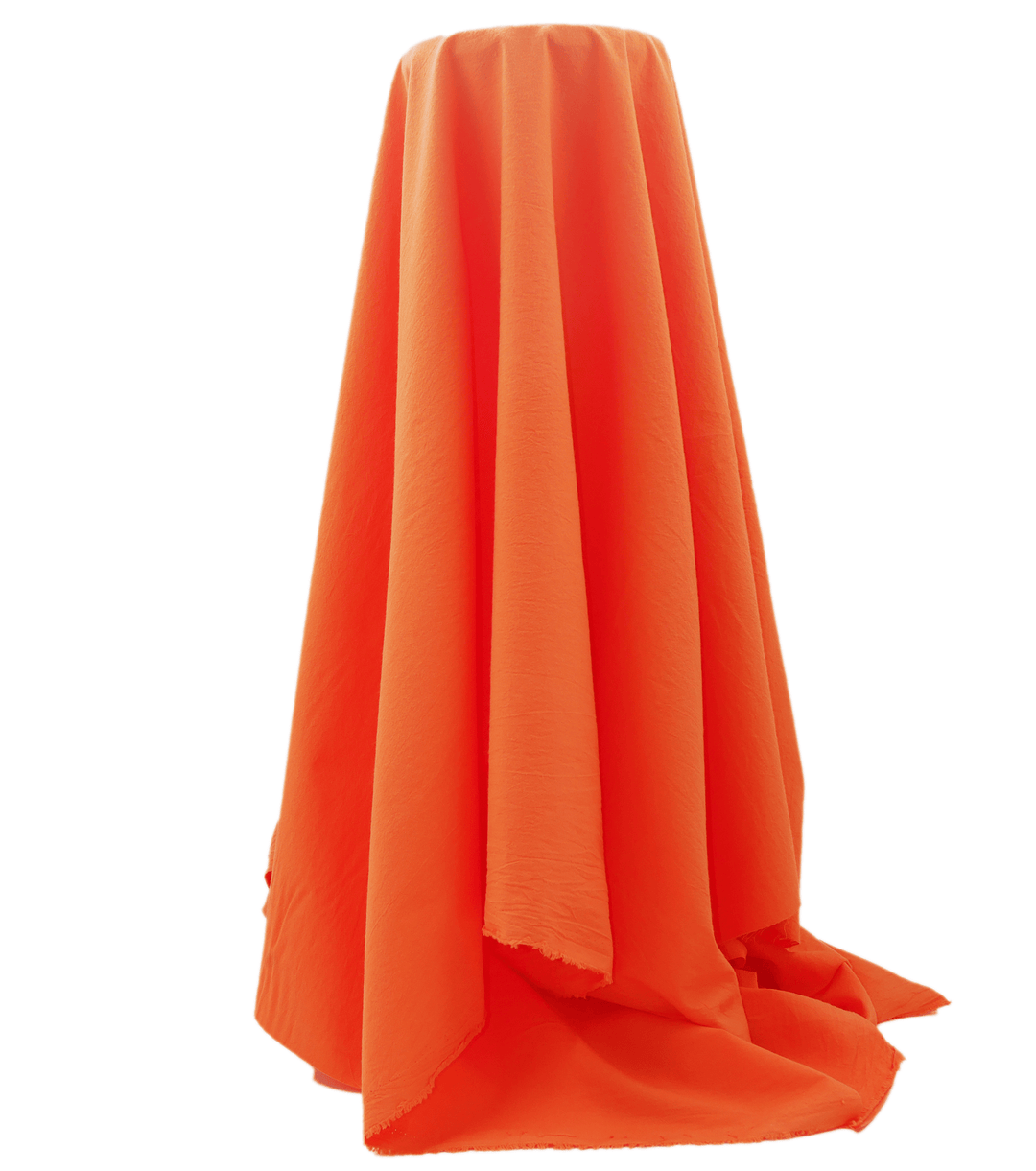 Washer Cotton $12.00p/m - Tangerine - The Fabric Shop