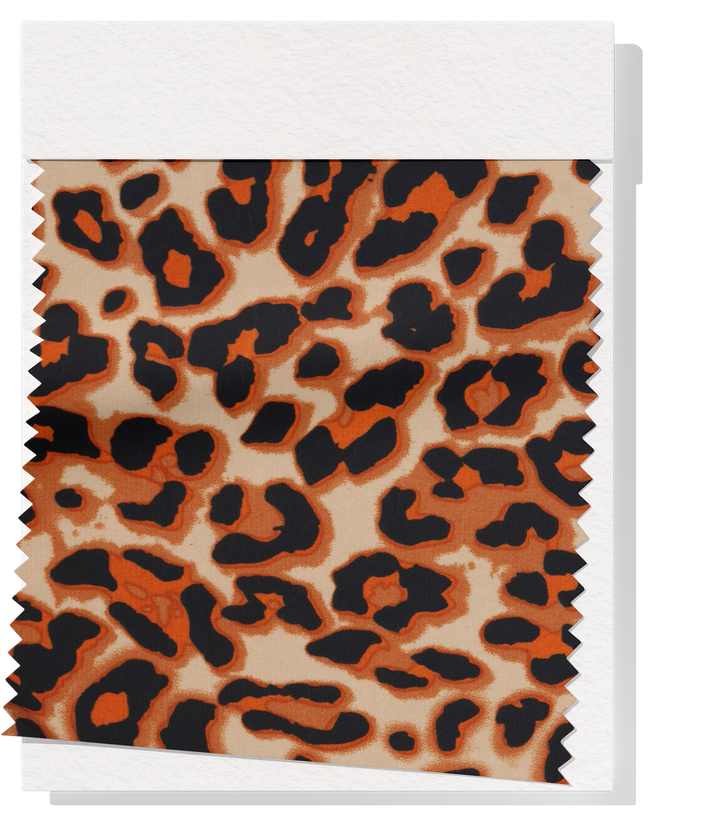 PRINTED POLYESTER $5.00P/M - Wild Ember Leopard