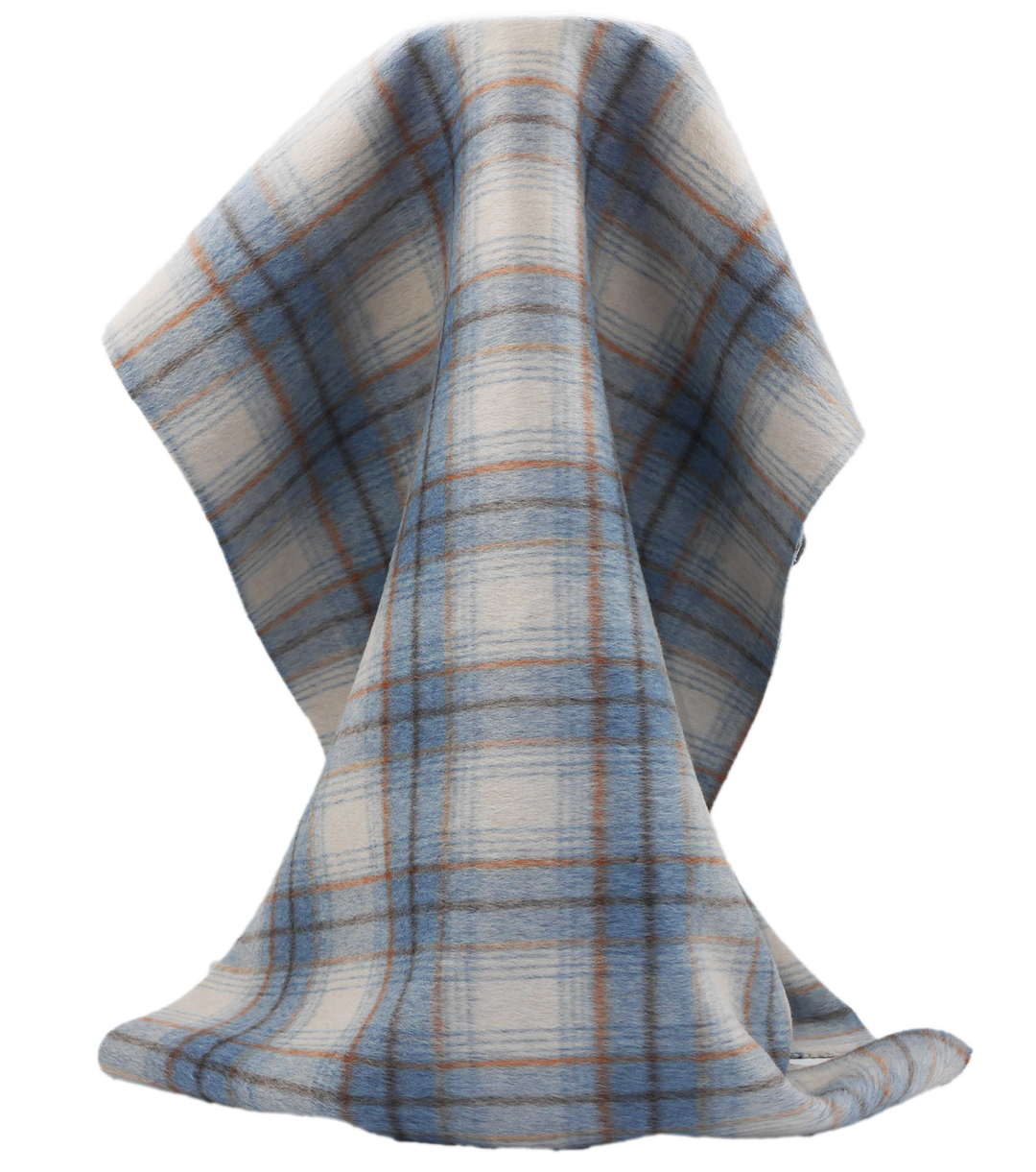 DOUBLE FACED CHECK WOOL $24.00P/M - Powder Blue