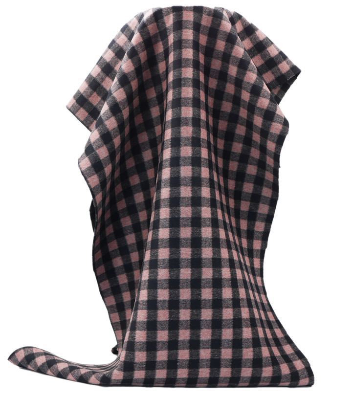 DOUBLE FACED CHECK WOOL $24.00P/M - Blush Buffalo