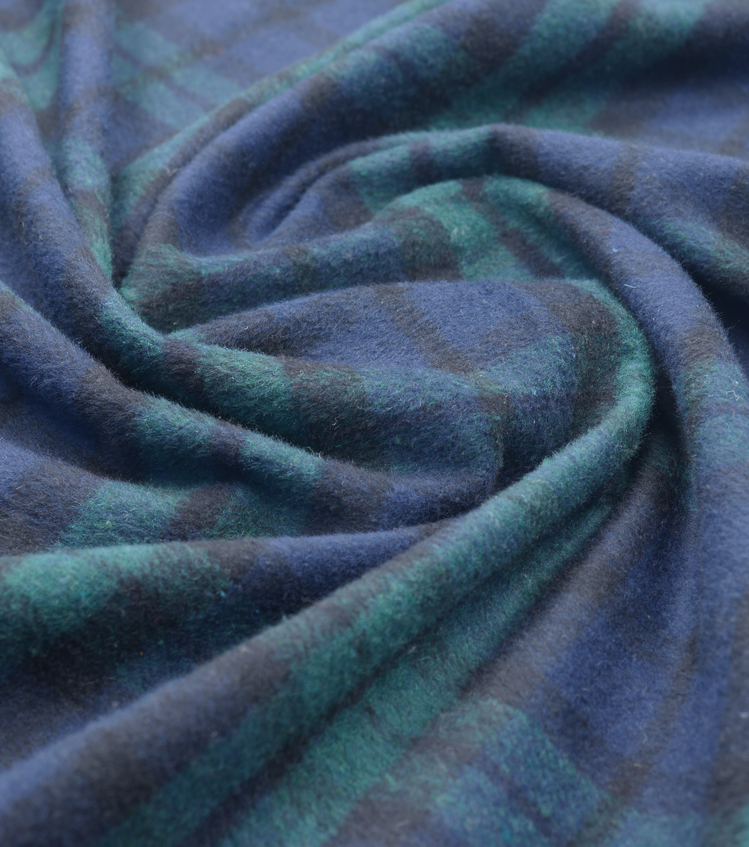 CHECKED WOOL $18.00P/M - Forest Green & Navy Check