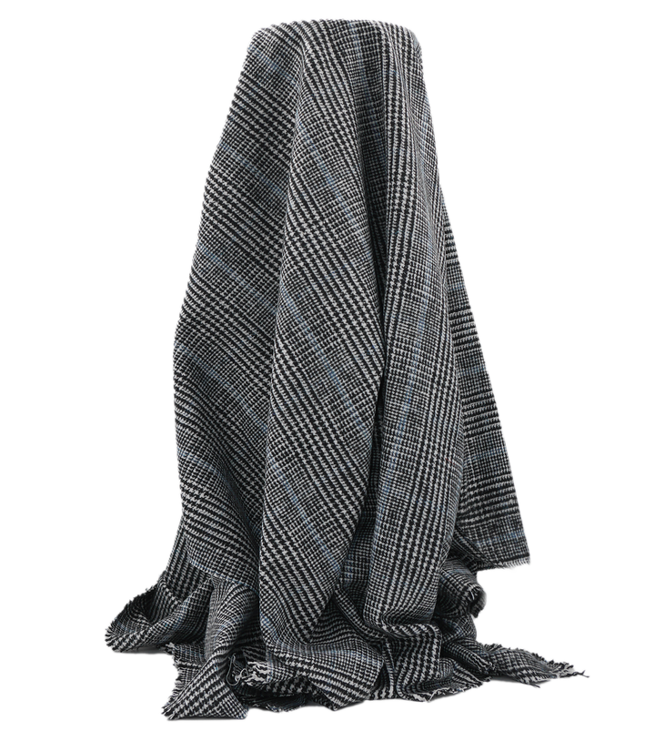CHECKED WOOL $18.00P/M -  Charcoal Glen Check