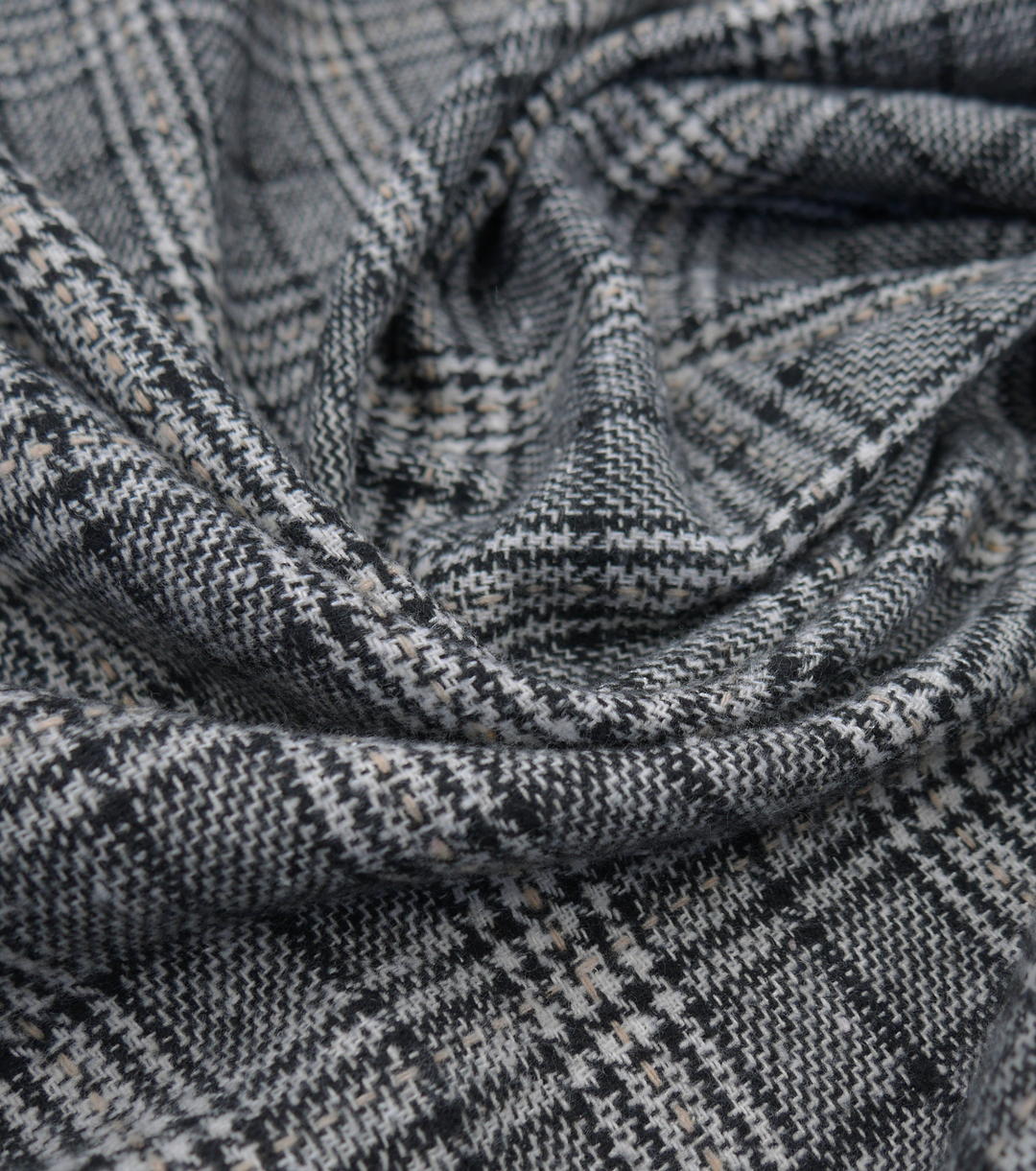 CHECKED WOOL $18.00P/M - Stone Tweed