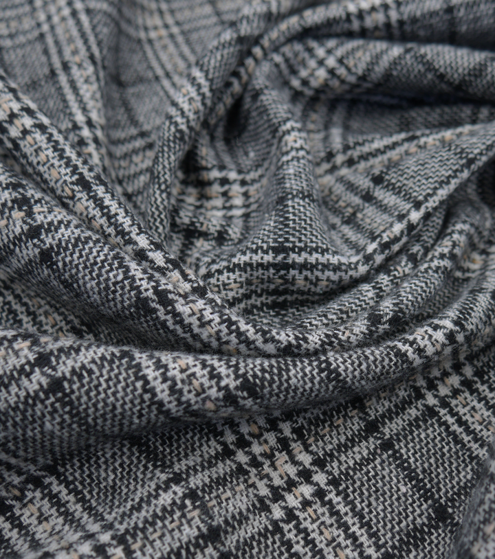 CHECKED WOOL $18.00P/M - Stone Tweed