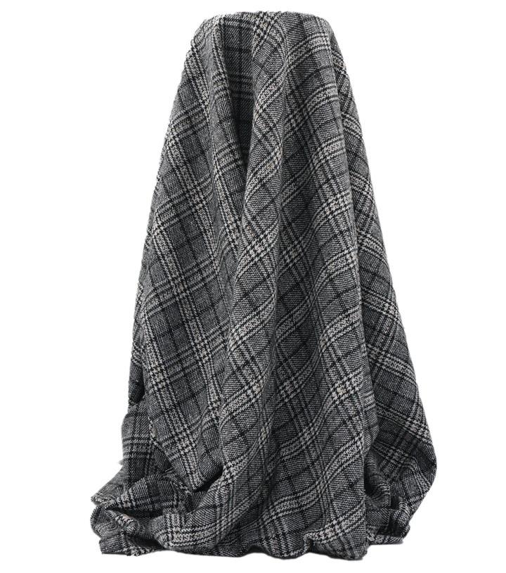 CHECKED WOOL $18.00P/M - Stone Tweed