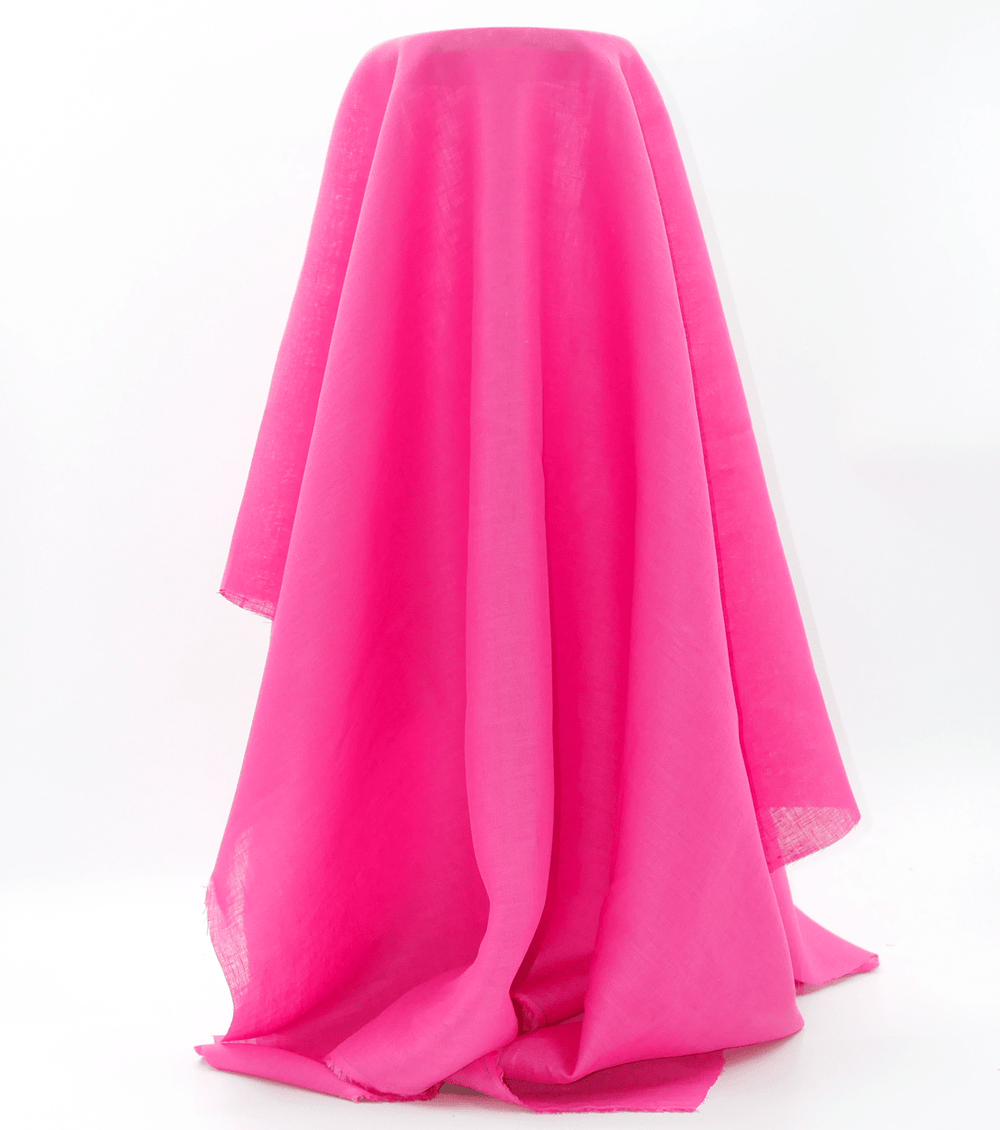 100% Linen $28.00p/m - Bubblegum - The Fabric Shop