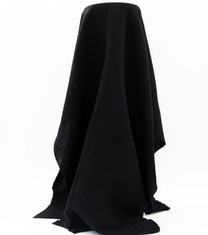 Double Muslin $14.00p/m - Black