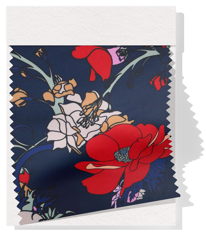 Printed Sateen Cotton / Polyester $12.00p/m  Design #4