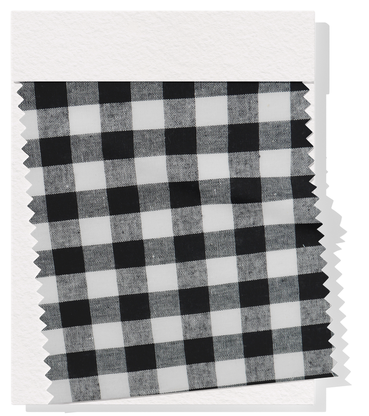 Cotton Gingham Print $14.00p/m - Black & White (Large)