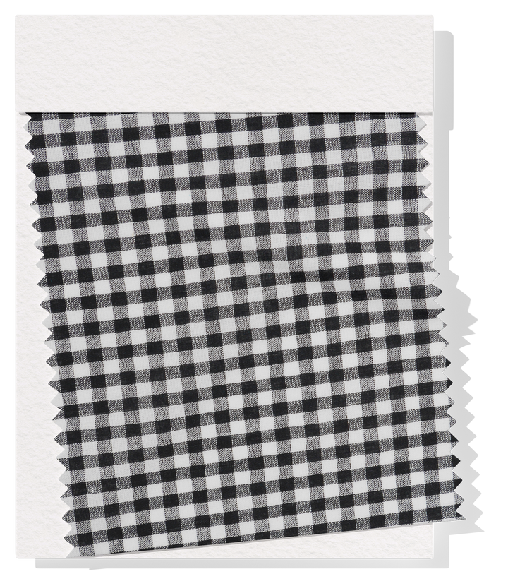 Cotton Gingham Print $14.00p/m - Black & White (Small)